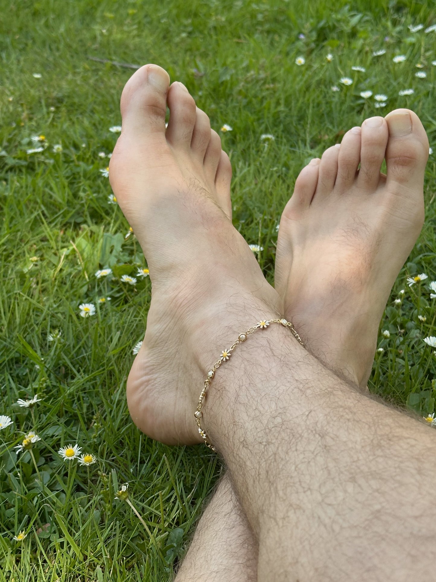 Daisy Flower Anklet