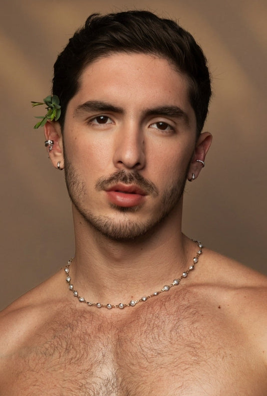 Crystal Dangle Ear Cuff