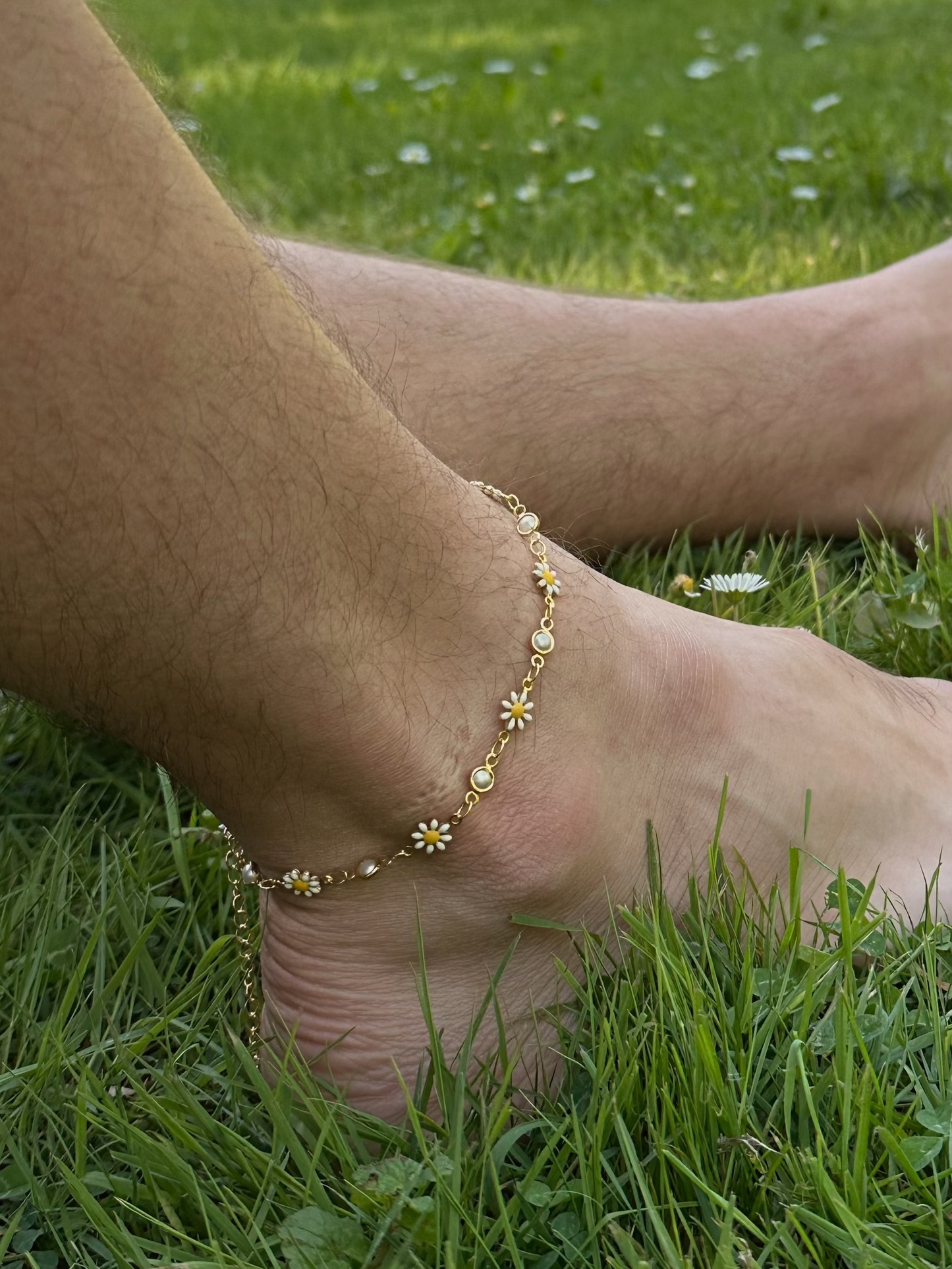 Daisy Flower Anklet
