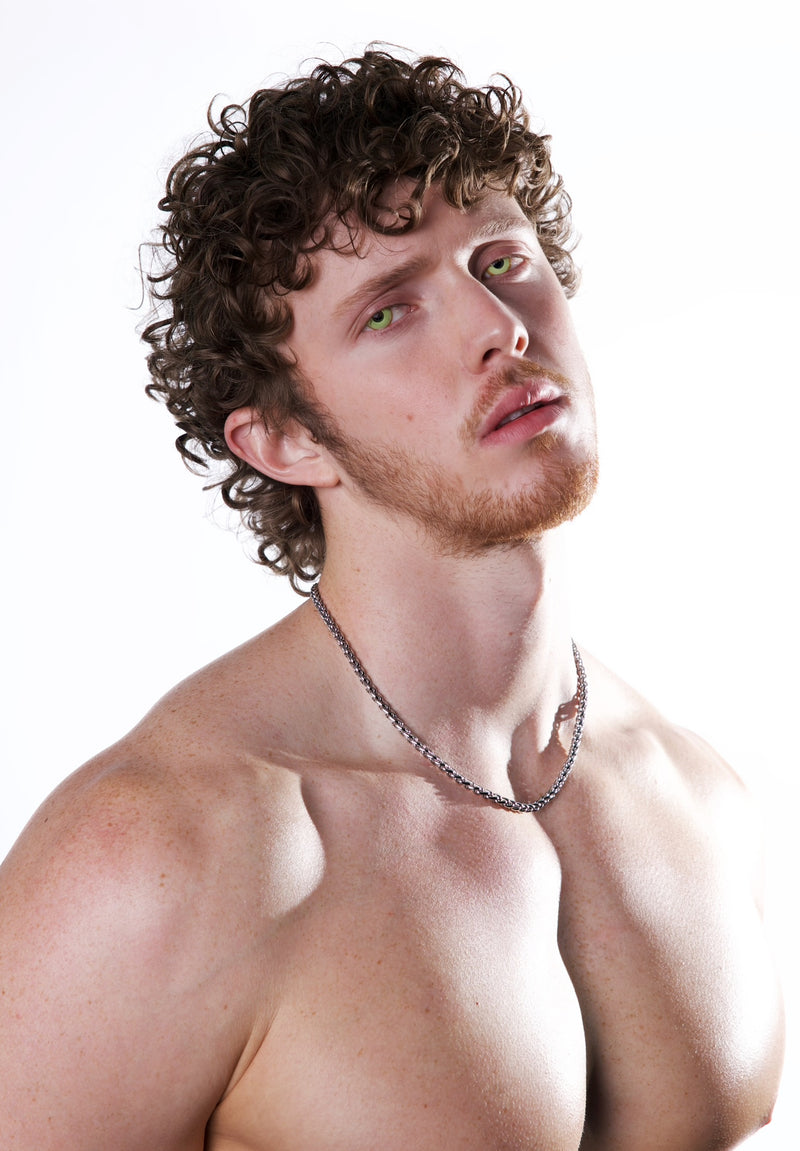 Interlock Necklace worn