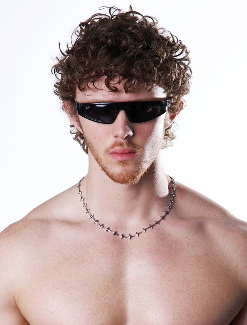 #1 Spiked Star Chain worn