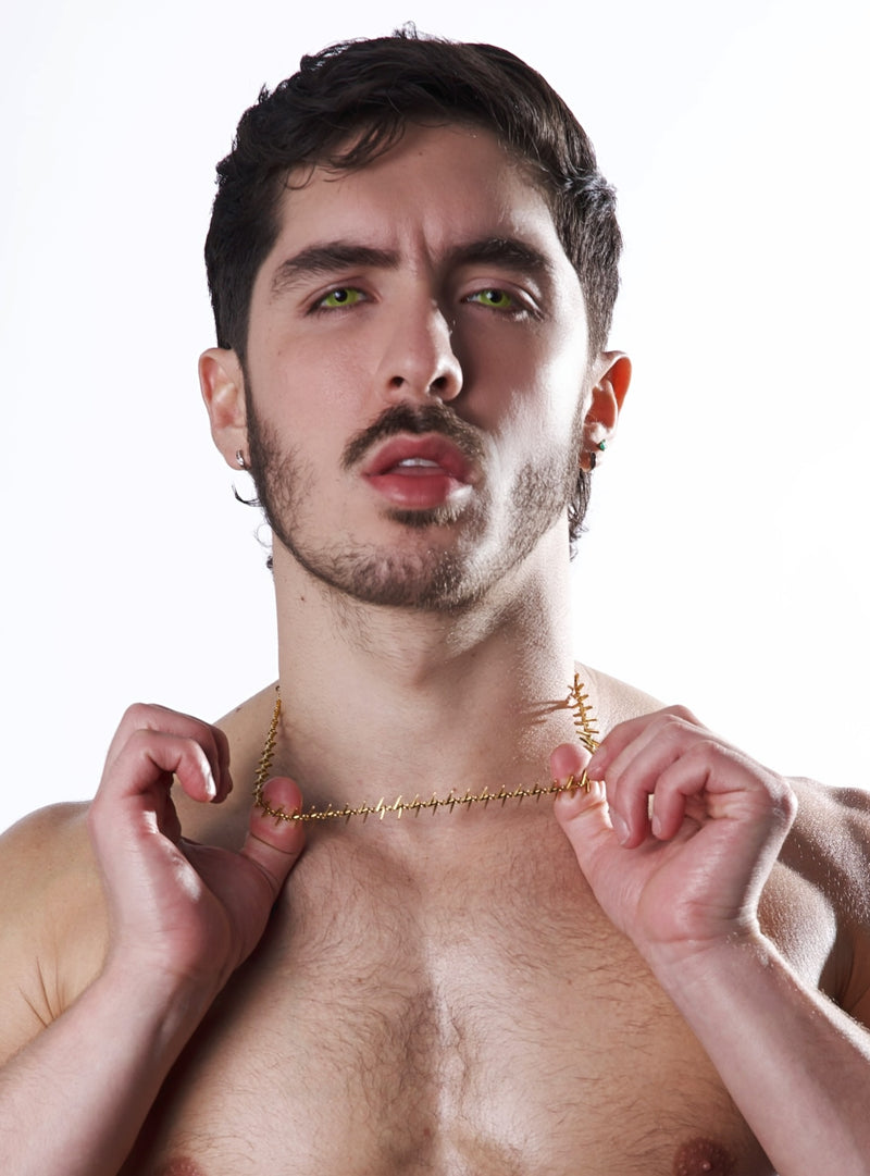 Lightning Bolt Chain worn