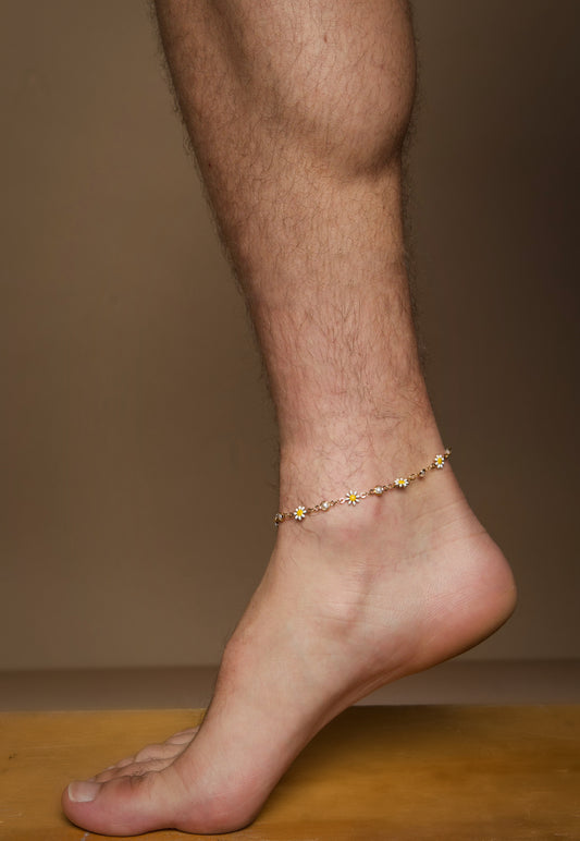 Daisy Flower Anklet