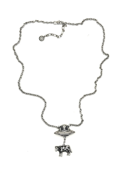 Cow Abduction Necklace