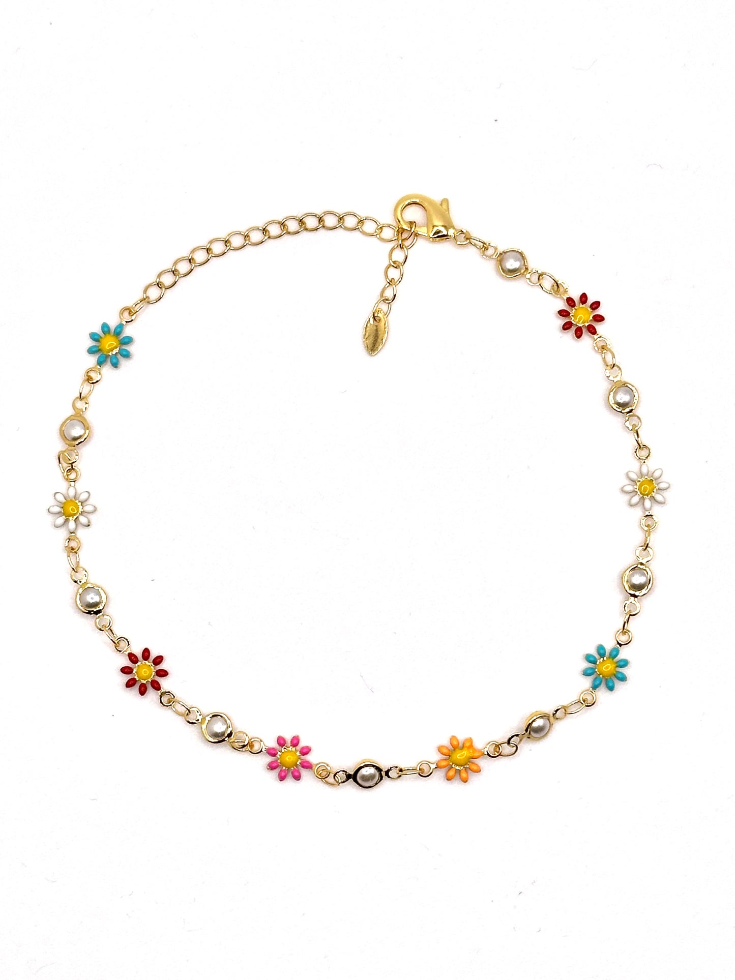 Groovy Flower Anklet