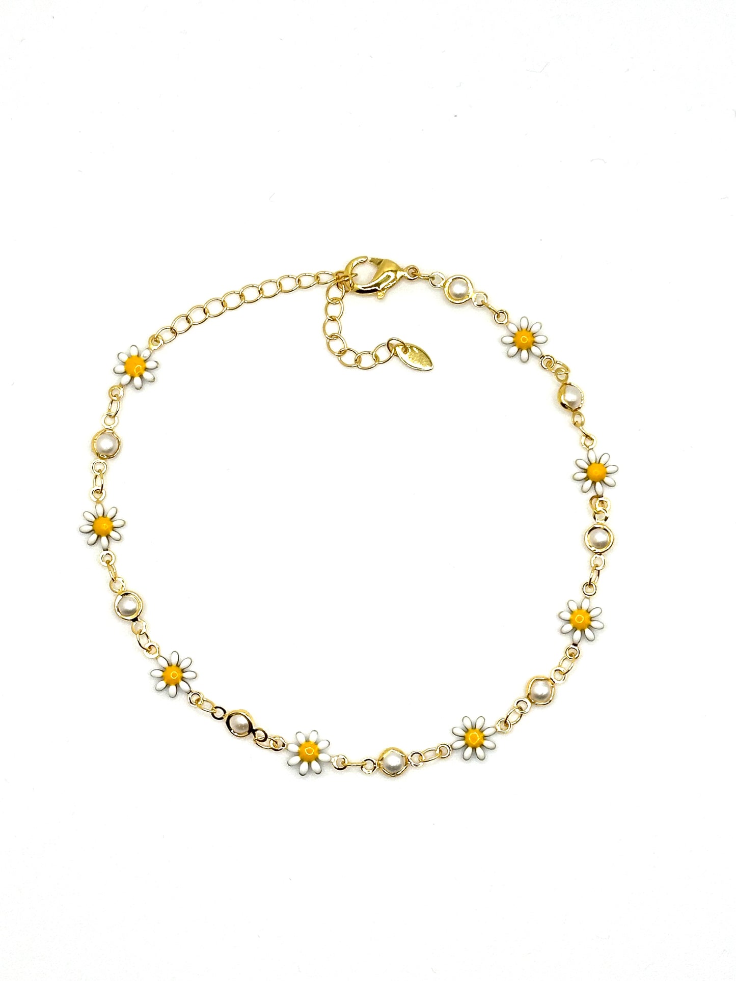 Daisy Flower Anklet