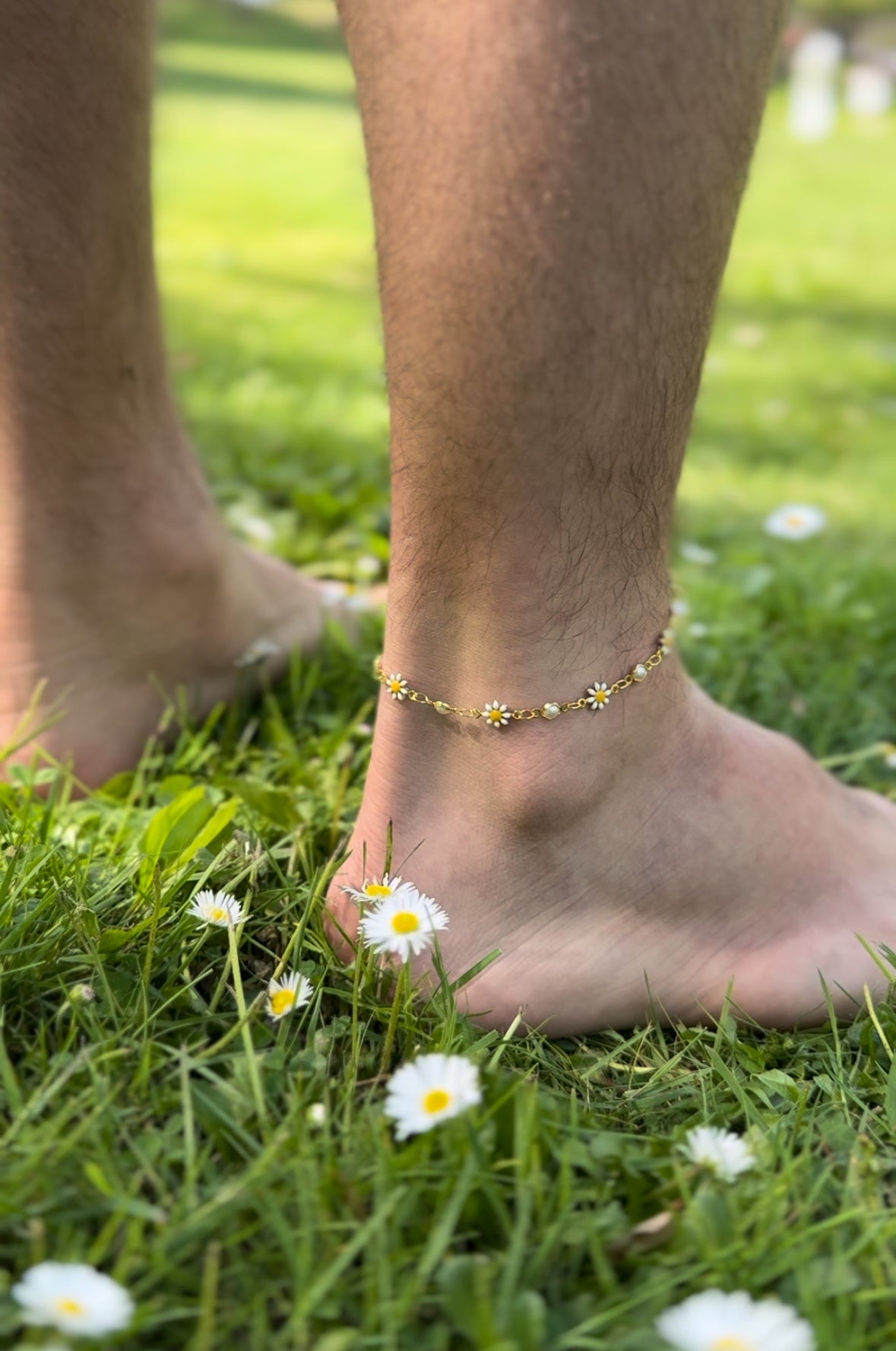 Daisy Flower Anklet