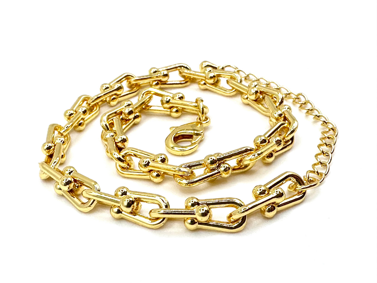 Gold Locking Anklet