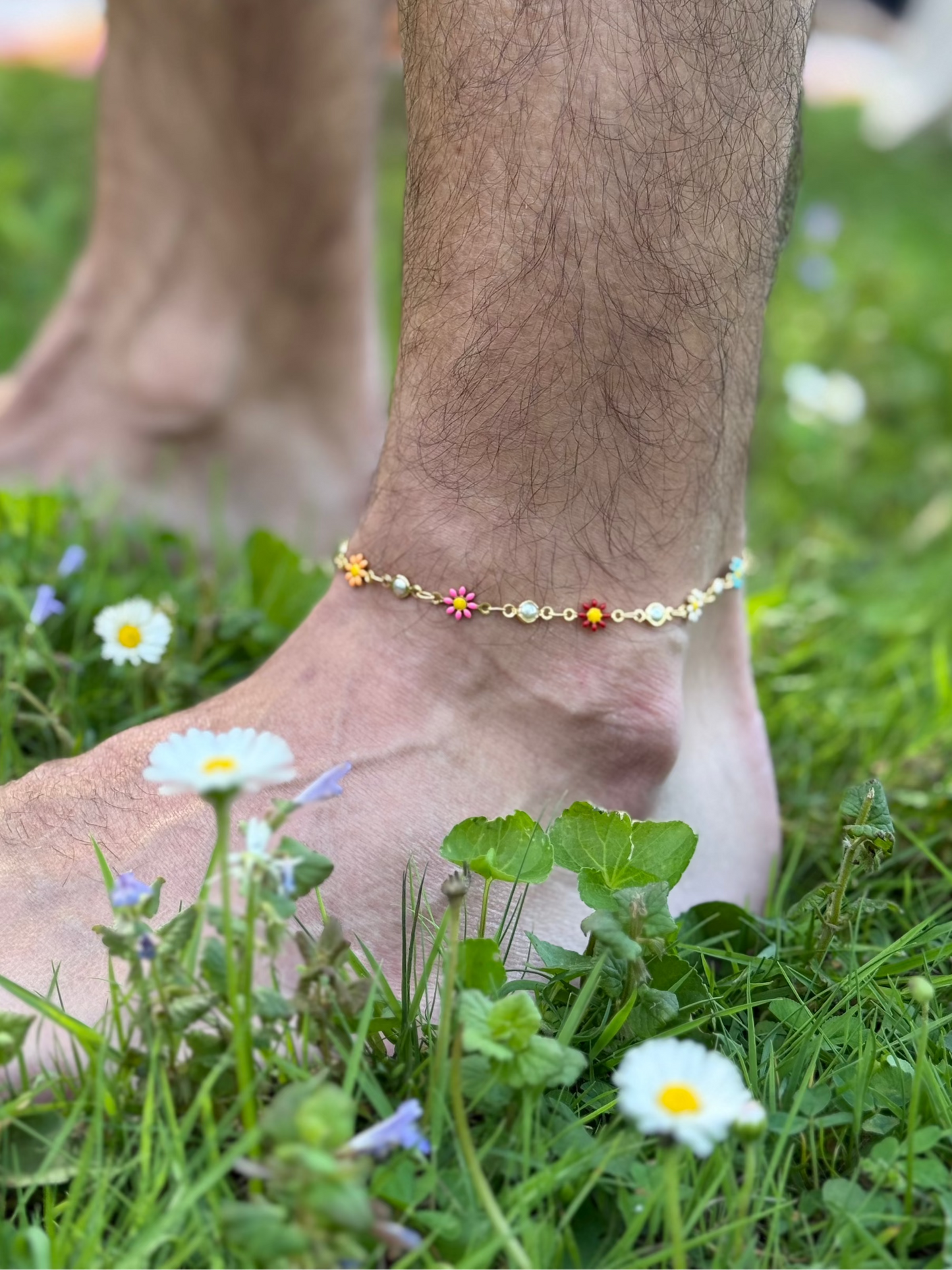 Groovy Flower Anklet