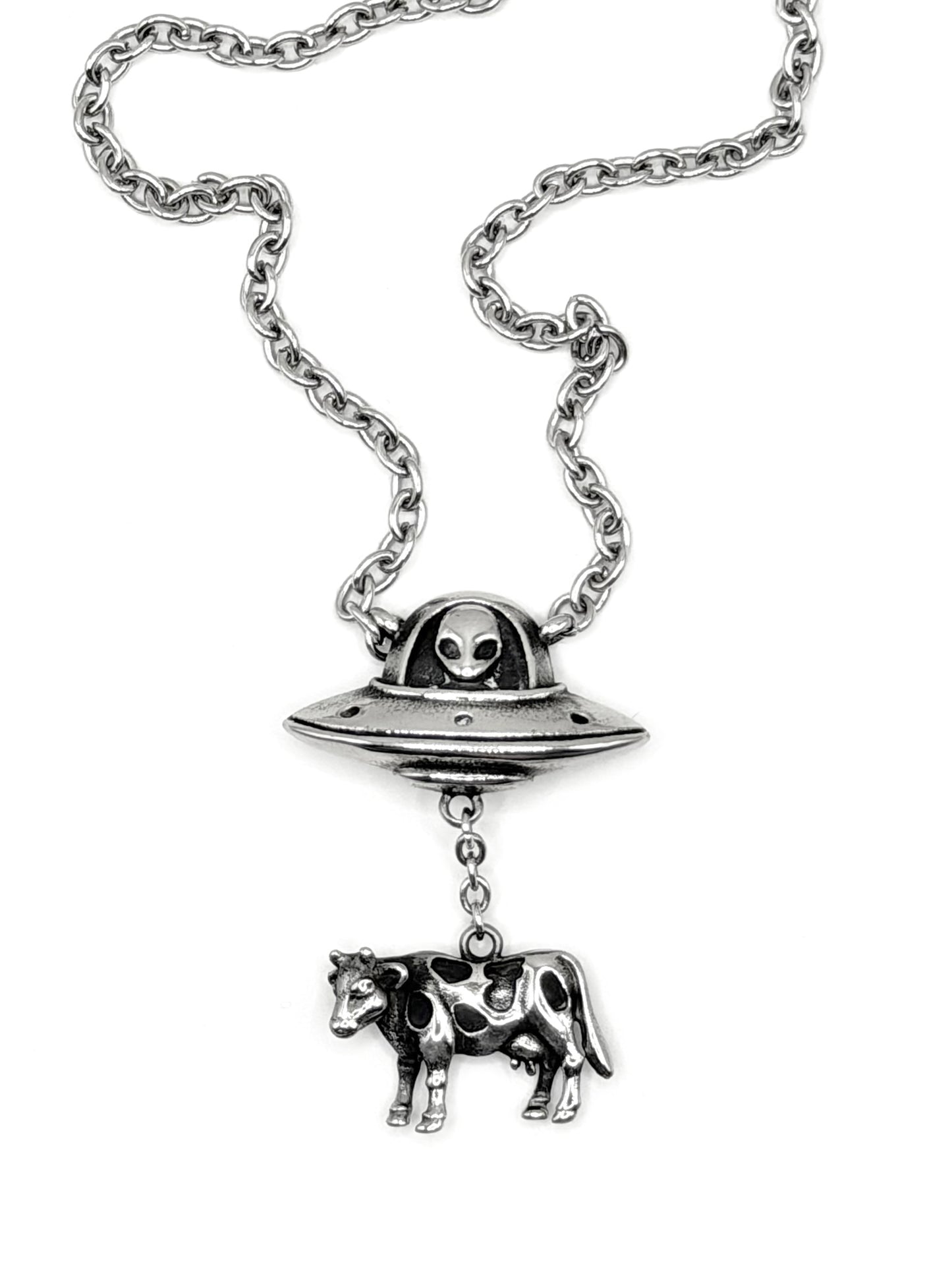 Cow Abduction Necklace